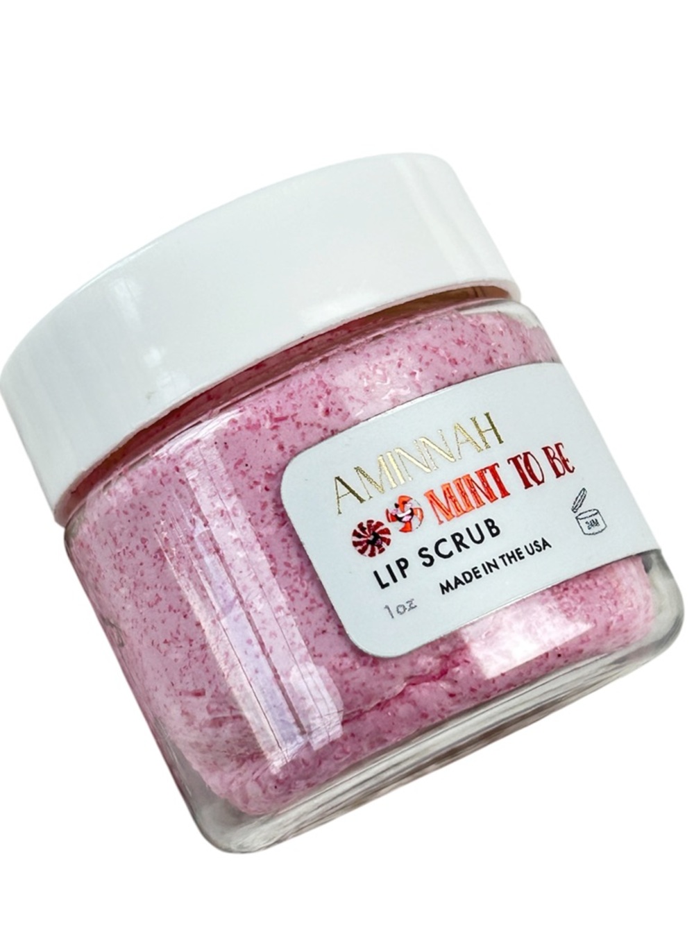 AMINNAH Mint To Be Pink Lip Scrub
